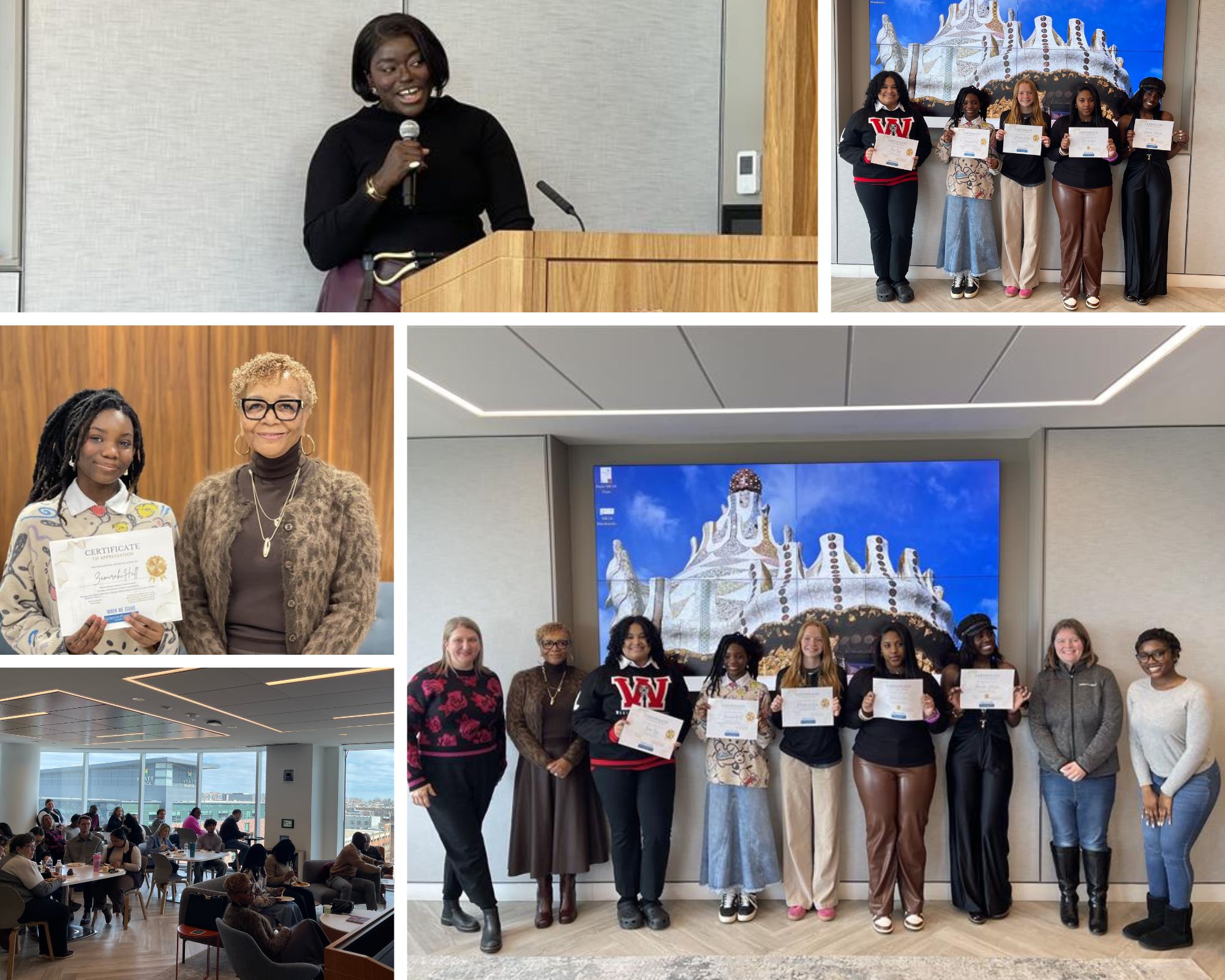 Images from the Black History Month lunch 2026