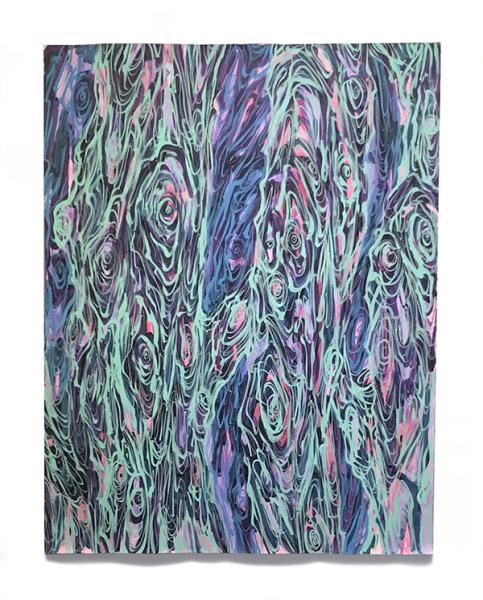 Blue Eyes Crying In the Rain, 2018, Acrylic and Acrylic Gouache Howng_Phaan_Woodland_No_1_Blue-Green_2020.jpg